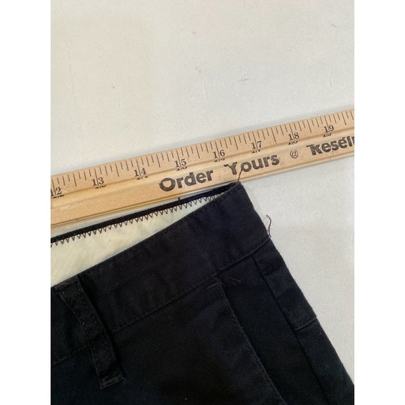 Volcom Men's Black Flat Front Stretch Cotton Chino Comfort Logo Shorts Size 32 - Picture 9 of 11